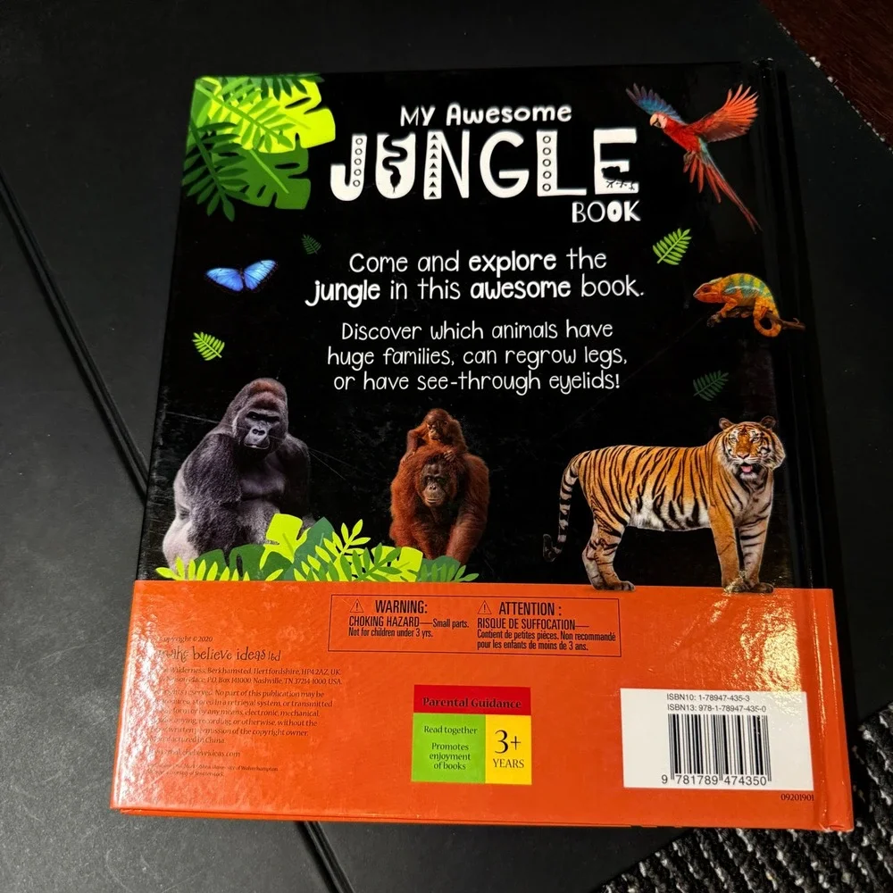 Make Believe Ideas My Awesome Jungle Book Two-Way Sequins Board